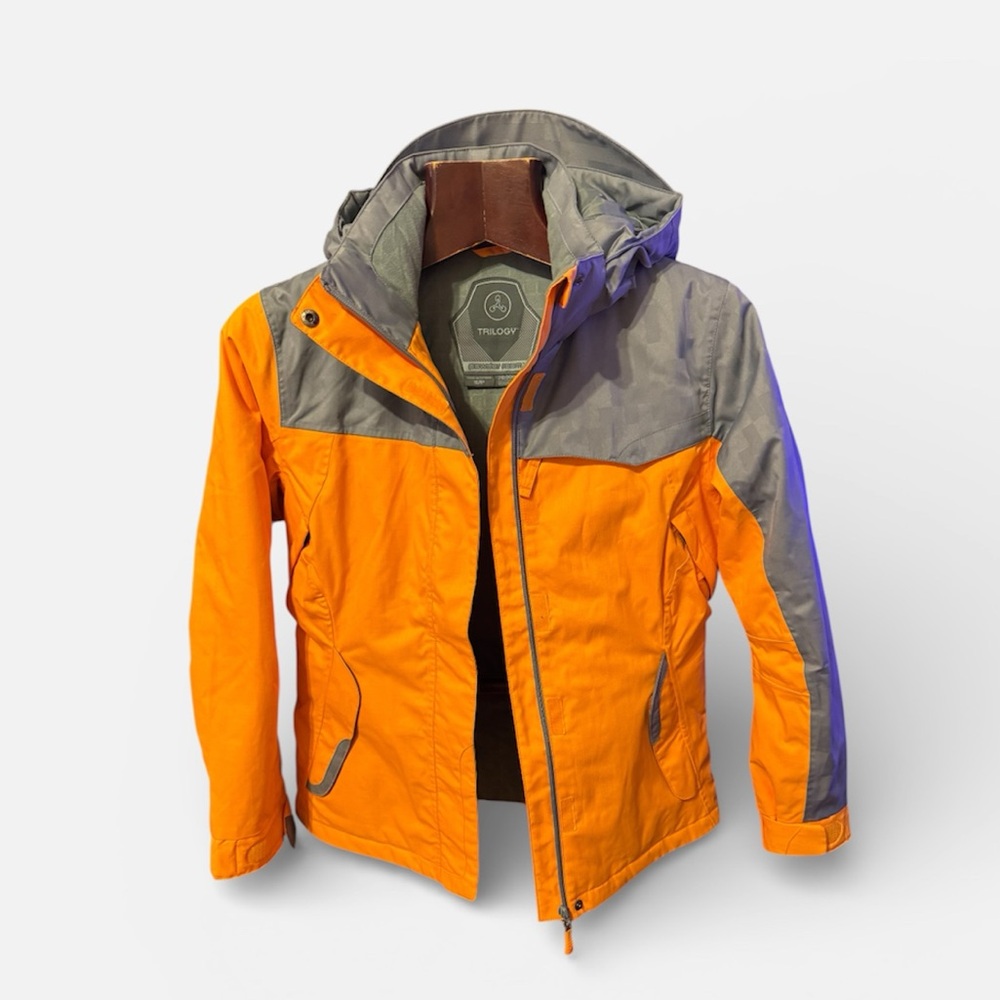 Brand new Trilogy Orange,grey winter ski jacket ,top quality size S